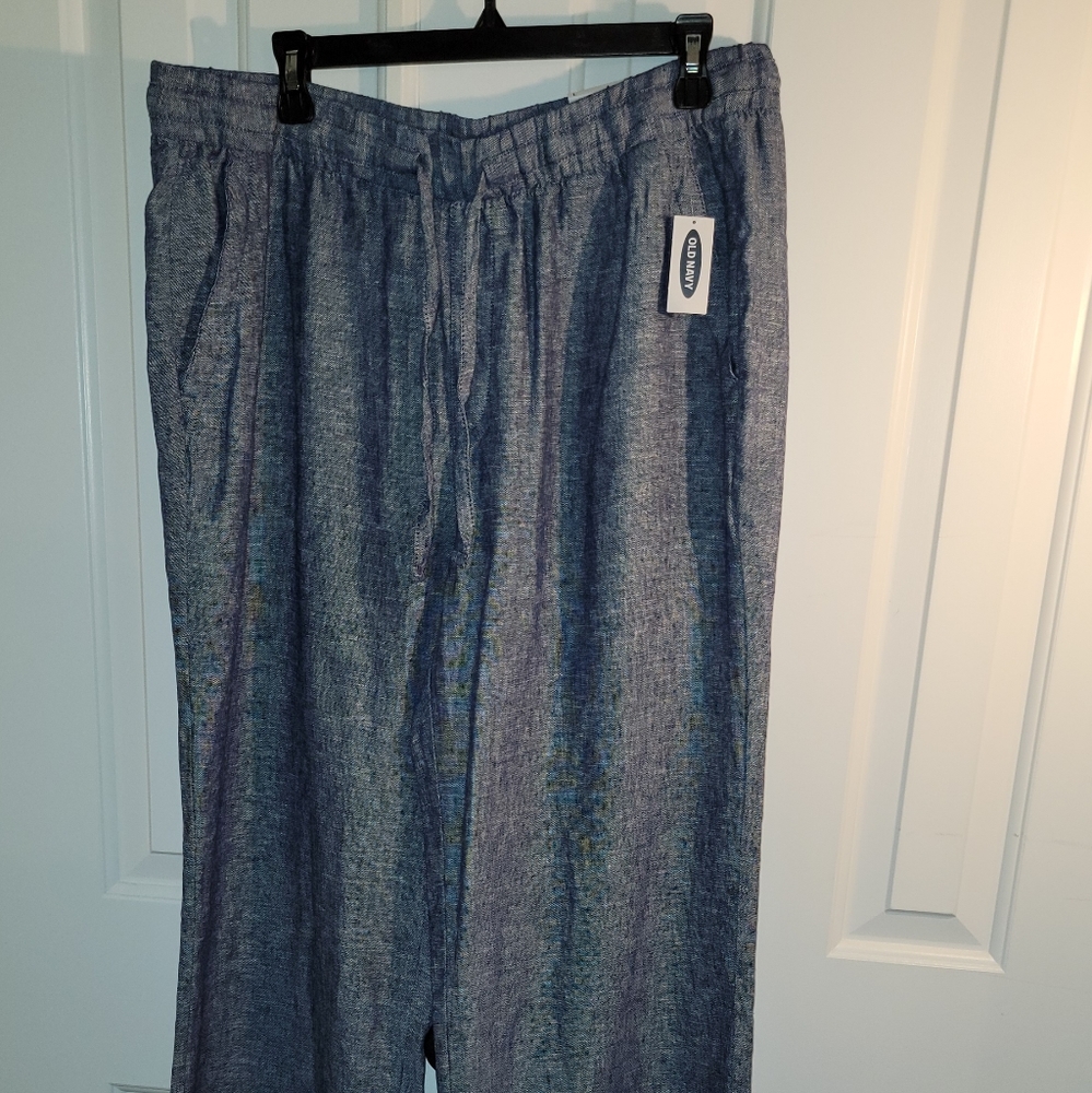 Women's Old Navy Linen Wide Leg pants NWT